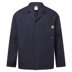 Portwest Anti-Static ESD Lab Jacket. Size/Fit  M/R, Navy. Style AS18