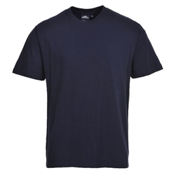 Portwest Turin Cotton T-Shirt S/S. Size/Fit  XS/R, Navy. Style B195