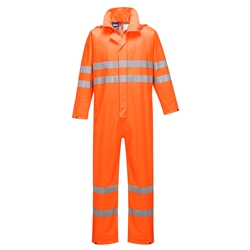 Portwest Sealtex Ultra Hi-Vis Rain Coverall. Size/Fit  XXL/R, Orange. Style S495