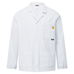 Portwest Anti-Static ESD Lab Jacket. Size/Fit  XL/R, White. Style AS18