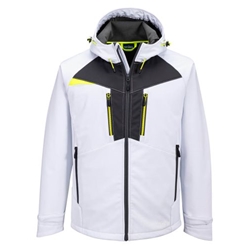 Portwest DX4 Hooded Softshell (3L). Size/Fit  L/R, White. Style DX474