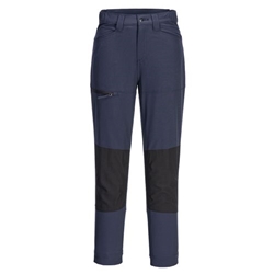 Portwest WX2 Eco Women's Stretch Work Trousers. Size/Fit  26/R, Navy. Style CD887
