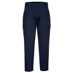 Portwest Women's Stretch Cargo Trousers. Size/Fit  34/R, Dark Navy. Style S233