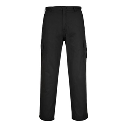 Portwest Combat Trousers. Size/Fit  40/S, Black Short. Style C701