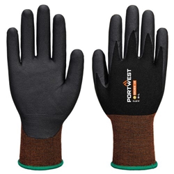 Portwest GP Grip 15 Nitrile Micro Foam Glove. Size/Fit  M/R, Black. Style A370