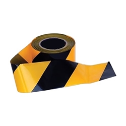 Portwest Barricade/Warning Tape. Size/Fit  /R, Yellow/Black. Style BT10