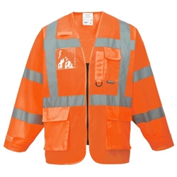 Portwest Hi-Vis Executive Jacket. Size/Fit  XL/R, Orange. Style S475