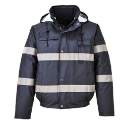 Portwest Iona Winter Bomber Jacket. Size/Fit  S/R, Navy. Style S434