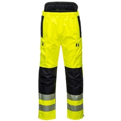 Portwest PW3 Hi-Vis Extreme Rain Trousers. Size/Fit  XXXL/R, Yellow/Black. Style PW342