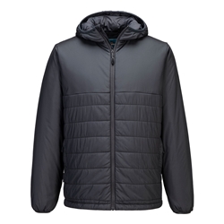 Portwest Professional Hooded Insulated Baffle Jacket. Size/Fit  XXXL/R, Metal Grey. Style S608