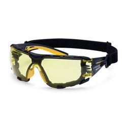 Portwest Tech Look Pro KN Safety Glasses. Size/Fit  /R, Amber. Style PS28