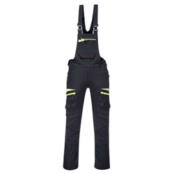 Portwest DX4 Work Bib and Brace. Size/Fit  L/R, Black. Style DX441