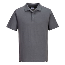 Portwest Lightweight Jersey Polo Shirt S/S (48 in a box). Size/Fit  5XL/R, Zoom Grey. Style L210