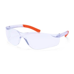 Portwest Pan View Safety Glasses. Size/Fit  /R, Clear/Orange. Style PW38