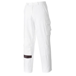 Portwest Painters Trousers. Size/Fit  XL/R, White. Style S817