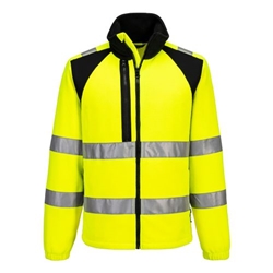 Portwest WX2 Eco Hi-Vis Fleece. Size/Fit  XXXL/R, Yellow/Black. Style CD807