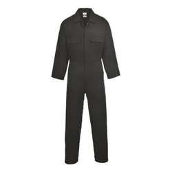Portwest Euro Cotton Work Coverall. Size/Fit  L/R, Black. Style S998