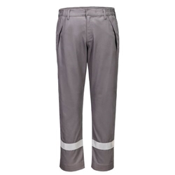Portwest Bizflame Work+ FR Trousers. Size/Fit  30/R, Grey. Style FR417