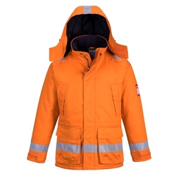 Portwest Bizflame Work FR Insulated Jacket. Size/Fit  XXL/R, Orange. Style FR59