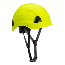Portwest Height Endurance Vented Helmet. Size/Fit  /R, Yellow. Style PS63