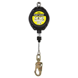 Portwest 10m Retractable Fall Arrest Block. Size/Fit  /R, Black. Style FP41