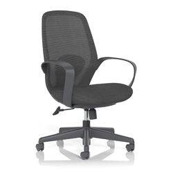 Ariel Mesh Task Operator Chair with Arms Black