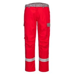 Portwest Bizflame Industry Two Tone FR Trousers. Size/Fit  46/R, Red. Style FR06
