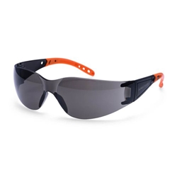 Portwest Wrap Around Hip Safety Glasses. Size/Fit  /R, Smoke. Style PR32
