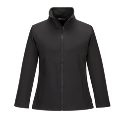 Portwest Women's Print and Promo Softshell (2L). Size/Fit  L/R, Black. Style TK21