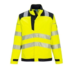 Portwest PW3 Modaflame Work Hi-Vis Multi-Norm FR Jacket. Size/Fit  XXXL/R, Yellow/Black. Style FR714