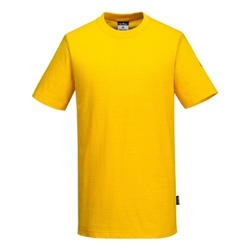 Portwest Anti-Static ESD T-Shirt S/S. Size/Fit  XXXL/3, Deep Yellow. Style AS20
