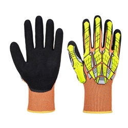 Portwest Impact E13 Nitrile Sandy Glove. Size/Fit  XXL/R, Orange. Style A727