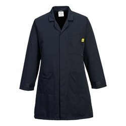 Portwest Anti-Static ESD Coat. Size/Fit  XS/R, Navy. Style AS10