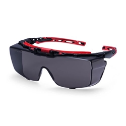 Portwest Extra OTG Safety Glasses. Size/Fit  /R, Smoke. Style PR03