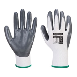 Portwest Flexo Grip Nitrile Glove (Vending). Size/Fit  XL/R, White/Grey. Style VA310