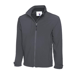 Uneek UC611 Premium Full Zip Soft Shell Jacket Light Grey Medium