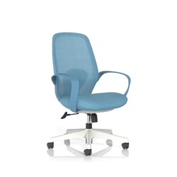 Ariel Mesh Task Operator Chair with Arms Blue