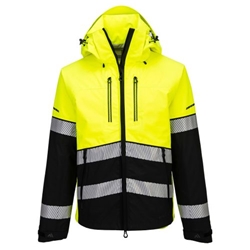 Portwest EV4 Hi-Vis Shell Jacket (3L). Size/Fit  XXXL/R, Yellow/Black. Style EV465