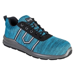 Portwest Composite Textile Trainer  S3S FO SR. Size/Fit  44/R, Teal. Style FC25