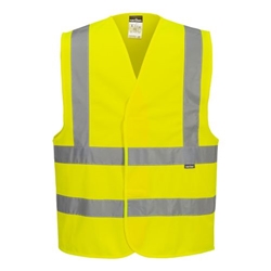 Portwest Hi-Vis Band and Brace Vest . Size/Fit  6X/7X/R, Yellow. Style C470
