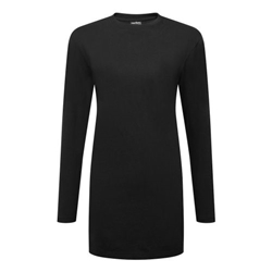 Portwest Women's Cotton Modesty T-Shirt L/S. Size/Fit  XXL/R, Black. Style B194