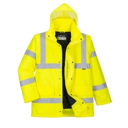 Portwest Hi-Vis Breathable Winter Traffic Jacket. Size/Fit  S/R, Yellow. Style S461