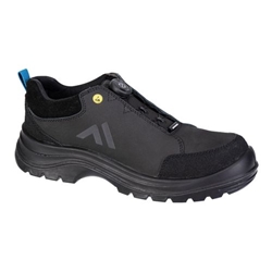 Portwest Ridge Composite Low Shoe S3S ESD SR FO. Size/Fit  40/B, Black/Blue. Style FE03