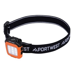 Portwest USB Rechargeable Multi-function LED Cap Light. Size/Fit  /R, Orange/Black. Style PA74