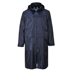 Portwest Classic Rain Coat. Size/Fit  S/R, Navy. Style S438