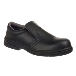 Portwest Steelite Slip On Safety Shoe S2 FO SR. Size/Fit  41/R, Black. Style FW81