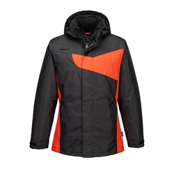 Portwest PW2 Winter Jacket. Size/Fit  XXL/R, Black/Red. Style PW260