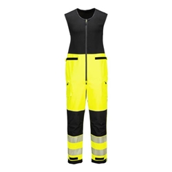 Portwest PW3 Hi-Vis Rain Salopettes (3L). Size/Fit  S/R, Yellow/Black. Style T150
