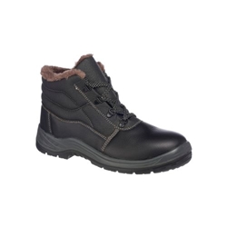 Portwest Steel Leather Winter Ankle Boot S3 SRC . Size/Fit  46/R, Black. Style FD33