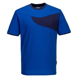 Portwest PW2 Cotton Comfort T-Shirt S/S. Size/Fit  XL/A, Royal/Navy. Style PW211